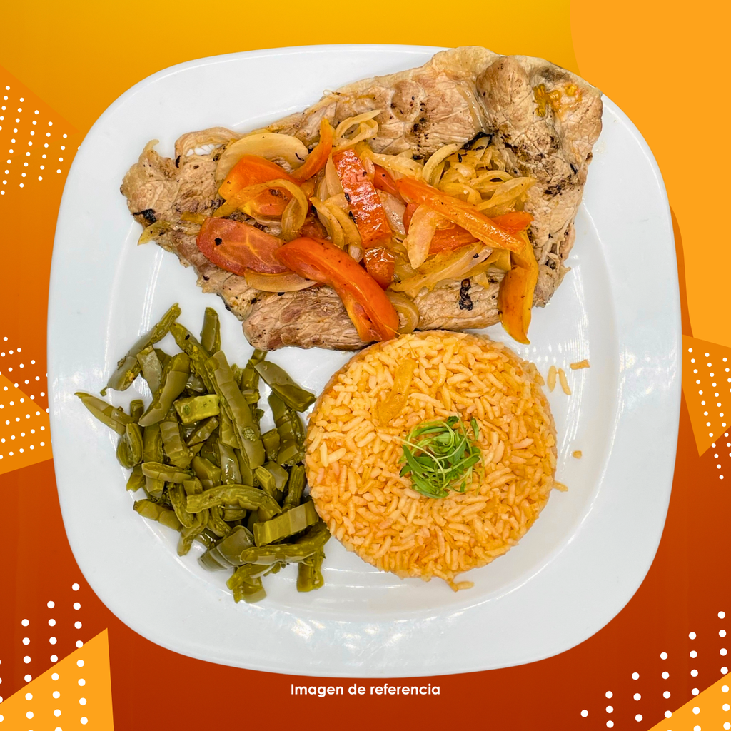 MENU BISTEC A LA MEXICANA