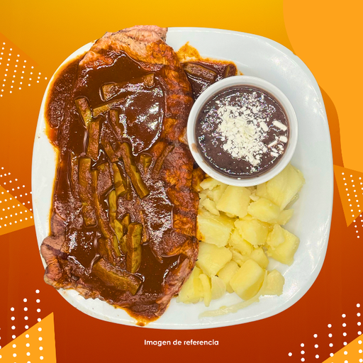 MENU BISTEC EN CHILE PASILLA