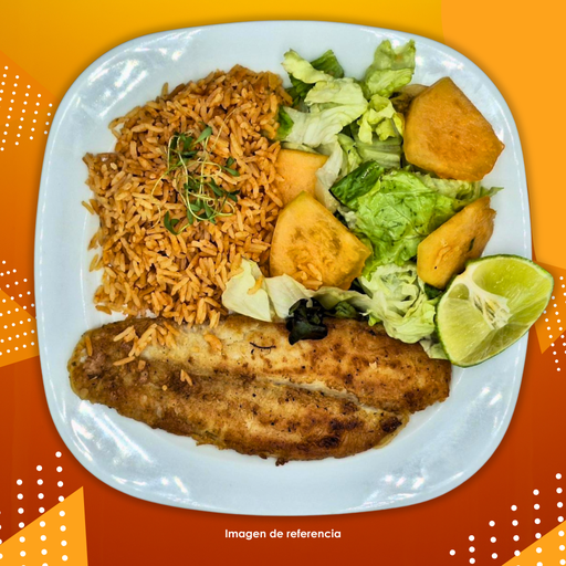MENU FILETE DE PESCADO EMPANIZADO